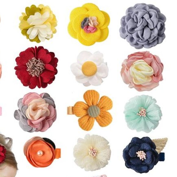 15 Pack Baby Girls Hair Clips Hair Bows Fully Lined Non Slip e Hair Accessories - Picture 3 of 4